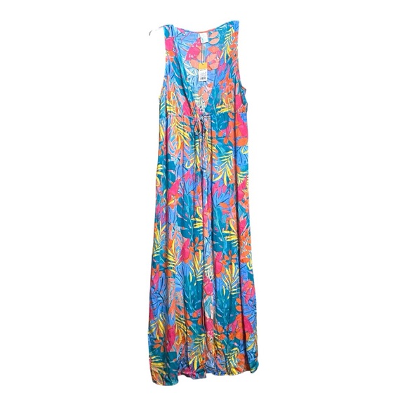 Kona Sol Dresses & Skirts - Kona Sol Colorful Tropical Maxi Dress M Tall
